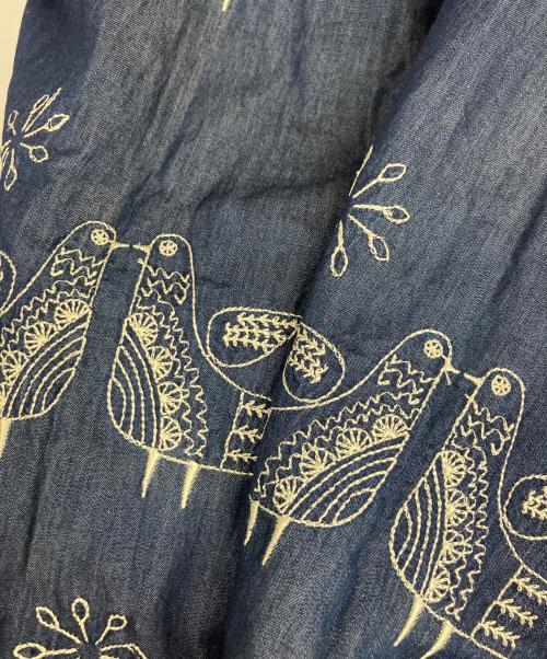 Engineered Garments（エンジニアド ガーメンツ）Engineered Garments (エンジニアド ガーメンツ) 刺繍長袖シャツ インディゴ サイズ:Mの古着・服飾アイテム