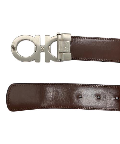 Salvatore Ferragamo（サルヴァトーレ フェラガモ）Salvatore Ferragamo (サルヴァトーレ フェラガモ) ガンチーニ レザーベルト ブラックの古着・服飾アイテム