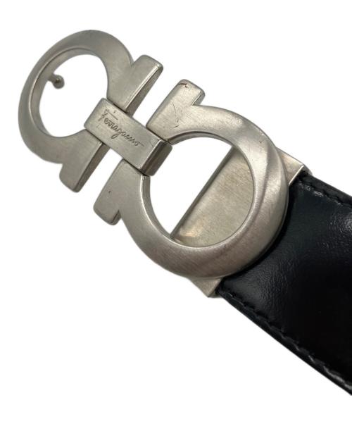 Salvatore Ferragamo（サルヴァトーレ フェラガモ）Salvatore Ferragamo (サルヴァトーレ フェラガモ) ガンチーニ レザーベルト ブラックの古着・服飾アイテム