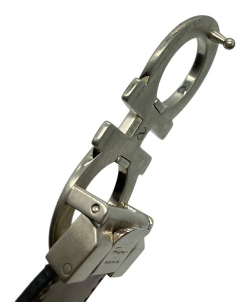 Salvatore Ferragamo（サルヴァトーレ フェラガモ）Salvatore Ferragamo (サルヴァトーレ フェラガモ) ガンチーニ レザーベルト ブラックの古着・服飾アイテム
