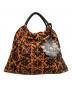 Vivienne Westwood（ヴィヴィアンウエストウッド）の古着「キャンバストートバッグ」｜オレンジ×ブラック