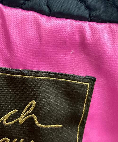 COACH（コーチ）COACH (コーチ) キルティングジャケット ブラック×ピンク サイズ:表記無しの古着・服飾アイテム