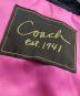 中古・古着 COACH (コーチ) キルティングジャケット ブラック×ピンク サイズ:表記無し：10000円