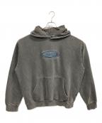 FEELSフィールズ）の古着「PIGMENT DYE HOODIE BLACK」｜グレー