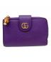 GUCCI（グッチ）の古着「バンブー付き ダブルG ミディアム ウォレット」｜パープル