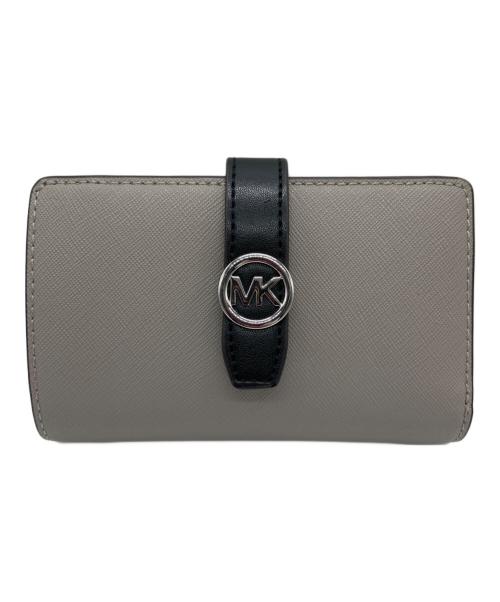 MICHAEL KORS（マイケルコース）MICHAEL KORS (マイケルコース) グリニッジ 2つ折り財布 グレーの古着・服飾アイテム