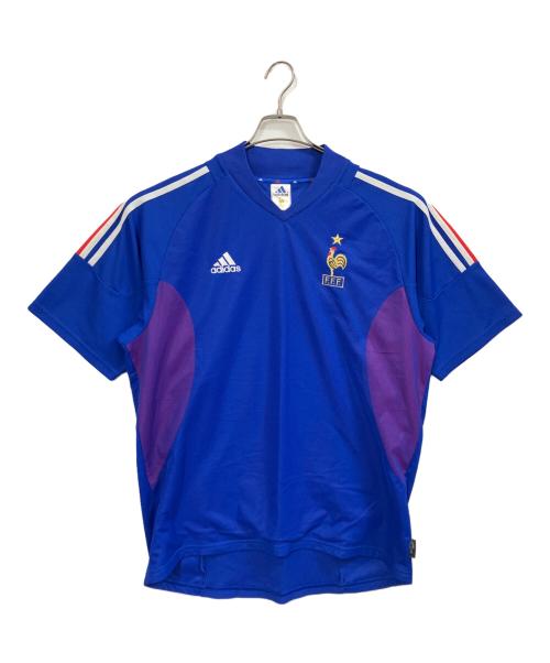 adidas（アディダス）adidas (アディダス) 00s フランス代表 / ゲームシャツ ブルー サイズ:2XOの古着・服飾アイテム
