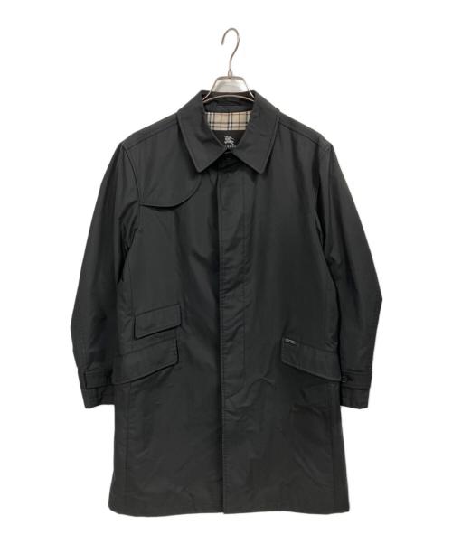BURBERRY BLACK LABEL（バーバリーブラックレーベル）BURBERRY BLACK LABEL (バーバリーブラックレーベル) ステンカラーコート ブラック サイズ:Lの古着・服飾アイテム
