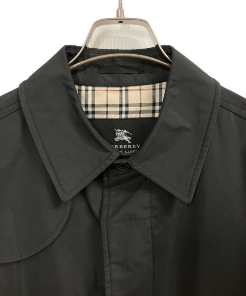 BURBERRY BLACK LABEL（バーバリーブラックレーベル）BURBERRY BLACK LABEL (バーバリーブラックレーベル) ステンカラーコート ブラック サイズ:Lの古着・服飾アイテム