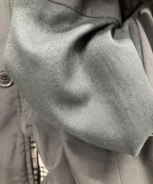 BURBERRY BLACK LABEL（バーバリーブラックレーベル）BURBERRY BLACK LABEL (バーバリーブラックレーベル) ステンカラーコート ブラック サイズ:Lの古着・服飾アイテム