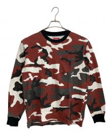 SUPREME（シュプリーム）の古着「18AW L/S Pocket Tee / 長袖カットソー」｜ブラウン×ホワイト