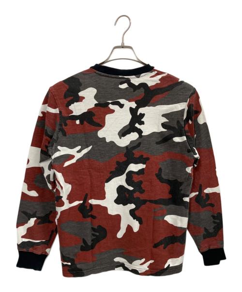 SUPREME（シュプリーム）SUPREME (シュプリーム) 18AW L/S Pocket Tee / 長袖カットソー ブラウン×ホワイト サイズ:Sの古着・服飾アイテム