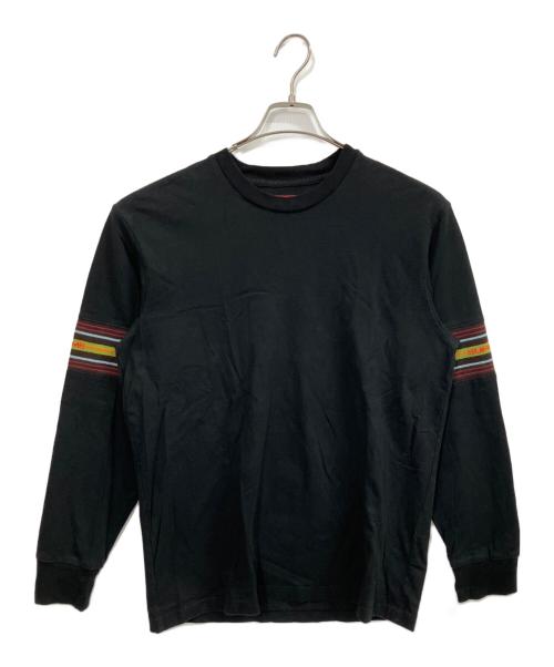 SUPREME（シュプリーム）SUPREME (シュプリーム) Knit Panel Stripe L/S Top / 長袖カットソー ブラック サイズ:Sの古着・服飾アイテム