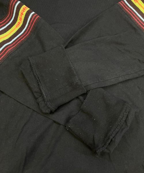 SUPREME（シュプリーム）SUPREME (シュプリーム) Knit Panel Stripe L/S Top / 長袖カットソー ブラック サイズ:Sの古着・服飾アイテム
