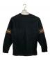 SUPREME (シュプリーム) Knit Panel Stripe L/S Top / 長袖カットソー ブラック サイズ:S：7000円