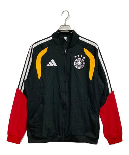 adidas（アディダス）adidas (アディダス) ドイツ代表 TIRO26 プレゼンテーションジャケット ブラック×レッド サイズ:XLの古着・服飾アイテム