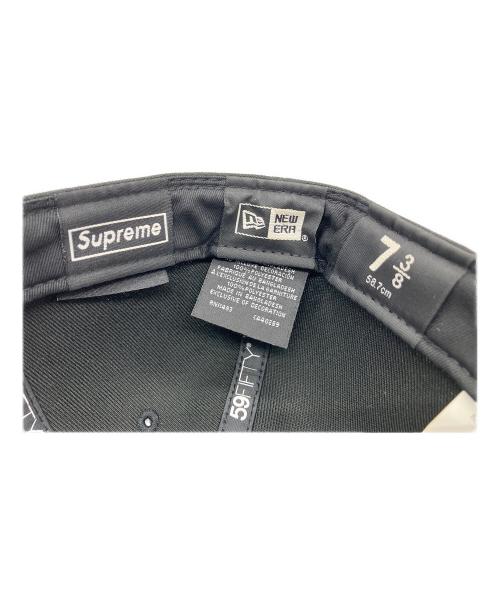 New Era（ニューエラ）New Era (ニューエラ) SUPREME (シュプリーム) シュプリーム チャンピオンシップ ボックス ロゴ ニューエラ  ブラック サイズ:58.7㎝の古着・服飾アイテム
