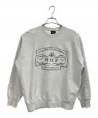 HUFハフ）の古着「WORLDWIDE CLOTHIERS CREWNECK」｜グレー