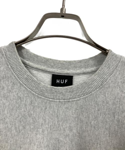 HUF（ハフ）HUF (ハフ) WORLDWIDE CLOTHIERS CREWNECK グレー サイズ:Sの古着・服飾アイテム