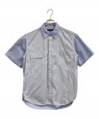 COMME des GARCONS HOMMEコムデギャルソン オム）の古着「半袖シャツ」｜スカイブルー