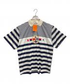 HERMESエルメス）の古着「ポロシャツ」｜ネイビー×ホワイト