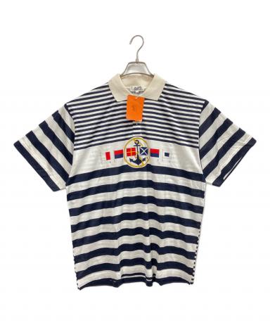 中古・古着通販】HERMES (エルメス) ポロシャツ ネイビー×ホワイト