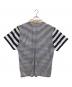 HERMES (エルメス) ポロシャツ ネイビー×ホワイト サイズ:XL：15000円