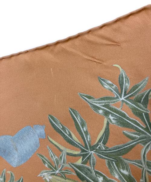 HERMES（エルメス）HERMES (エルメス) カレ90 PASSIFLORES / シルクスカーフ ピンクの古着・服飾アイテム