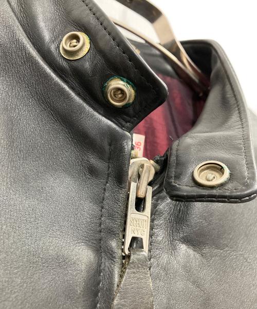 SCHOTT BROS.（ショットブロス）SCHOTT BROS. (ショットブロス) 60’S復刻 レザージャケット ブラック サイズ:36の古着・服飾アイテム