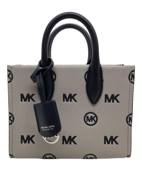 MICHAEL KORS（マイケルコース）MICHAEL KORS (マイケルコース) 2WAYショルダーバッグ グレー×ブラックの古着・服飾アイテム