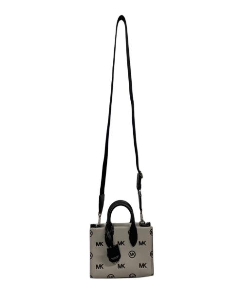 MICHAEL KORS（マイケルコース）MICHAEL KORS (マイケルコース) 2WAYショルダーバッグ グレー×ブラックの古着・服飾アイテム