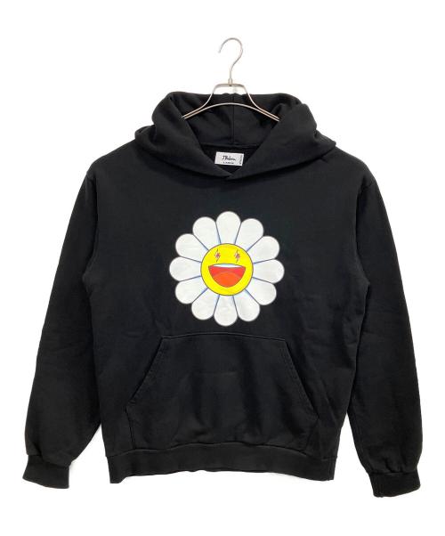 J.BALVIN（J．バルヴィン）J.BALVIN (J．バルヴィン) TAKASHI MURAKAMI (タカシ ムラカミ) フラワープリントパーカー ブラック サイズ:Lの古着・服飾アイテム