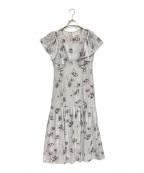 HER LIP TOハーリップトゥ）の古着「Laminak Floral Dress」｜ライトグレー