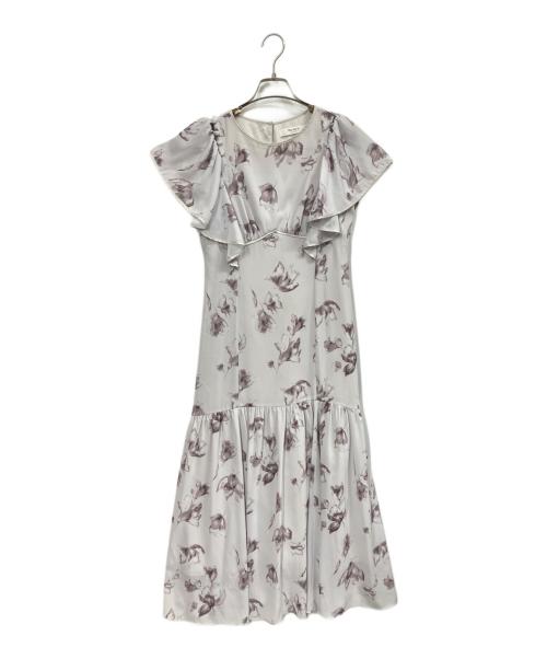 HER LIP TO（ハーリップトゥ）HER LIP TO (ハーリップトゥ) Laminak Floral Dress ライトグレー サイズ:Mの古着・服飾アイテム