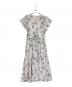 HER LIP TO (ハーリップトゥ) Laminak Floral Dress ライトグレー サイズ:M：6000円