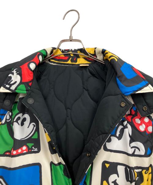 LEVI'S（リーバイス）LEVI'S (リーバイス) DISNEY (ディズニー) リバーシブルキルティングコート ブラック×マルチカラー サイズ:Sの古着・服飾アイテム