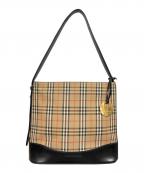 BURBERRYバーバリー）の古着「ワンショルダーバッグ」｜ブラック×ベージュ