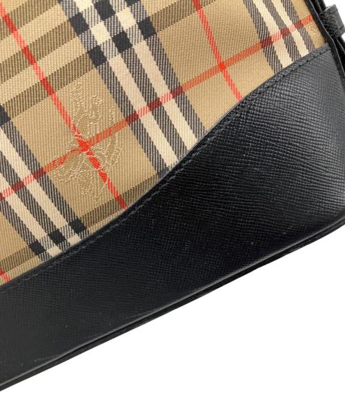 BURBERRY（バーバリー）BURBERRY (バーバリー) ワンショルダーバッグ ブラック×ベージュの古着・服飾アイテム