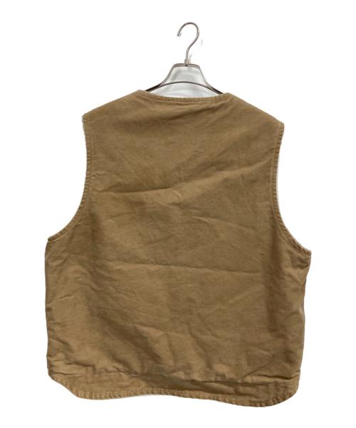 CarHartt（カーハート）CarHartt (カーハート) 裏ボアダックベスト ブラウン サイズ:XLの古着・服飾アイテム