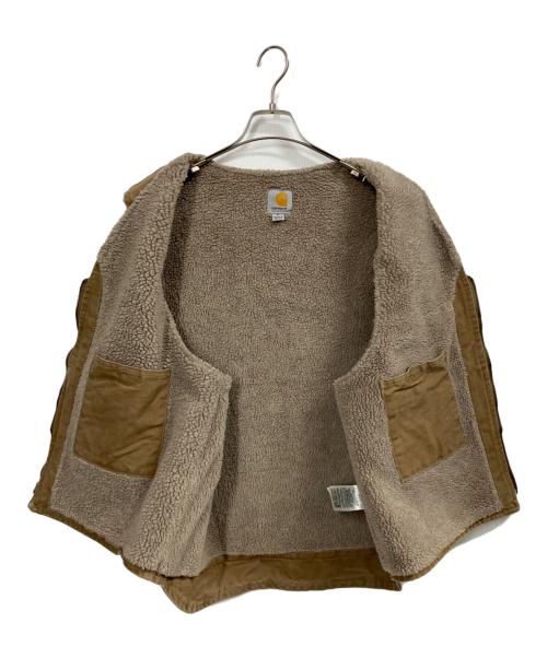 CarHartt（カーハート）CarHartt (カーハート) 裏ボアダックベスト ブラウン サイズ:XLの古着・服飾アイテム