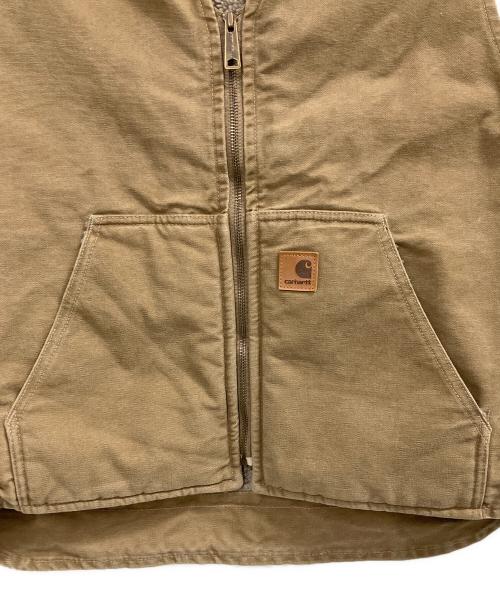 CarHartt（カーハート）CarHartt (カーハート) 裏ボアダックベスト ブラウン サイズ:XLの古着・服飾アイテム
