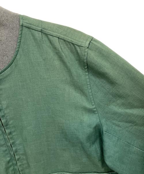 BROOKS BROTHERS（ブルックスブラザーズ）BROOKS BROTHERS (ブルックスブラザーズ) リネンボマージャケット グリーン サイズ:Mの古着・服飾アイテム