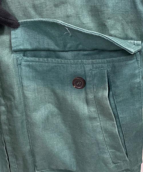 BROOKS BROTHERS（ブルックスブラザーズ）BROOKS BROTHERS (ブルックスブラザーズ) リネンボマージャケット グリーン サイズ:Mの古着・服飾アイテム