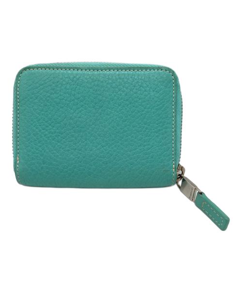 TIFFANY & Co.（ティファニー）TIFFANY & Co. (ティファニー) ロゴプレート ラウンドジップ コインケース ティファニーブルーの古着・服飾アイテム