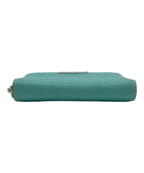TIFFANY & Co.（ティファニー）TIFFANY & Co. (ティファニー) ロゴプレート ラウンドジップ コインケース ティファニーブルーの古着・服飾アイテム