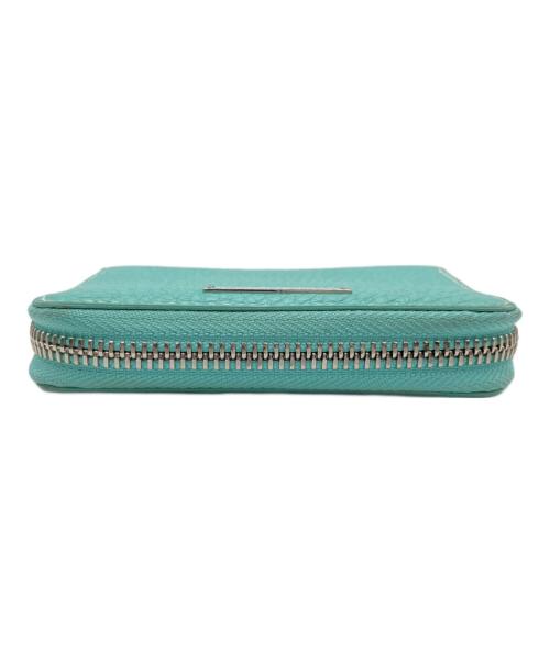 TIFFANY & Co.（ティファニー）TIFFANY & Co. (ティファニー) ロゴプレート ラウンドジップ コインケース ティファニーブルーの古着・服飾アイテム