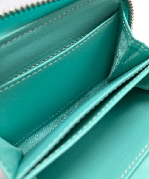 TIFFANY & Co.（ティファニー）TIFFANY & Co. (ティファニー) ロゴプレート ラウンドジップ コインケース ティファニーブルーの古着・服飾アイテム