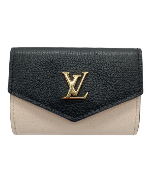 LOUIS VUITTON（ルイ ヴィトン）LOUIS VUITTON (ルイ ヴィトン) ポルトフォイユ・ロックミニ ブラック×ピンクの古着・服飾アイテム