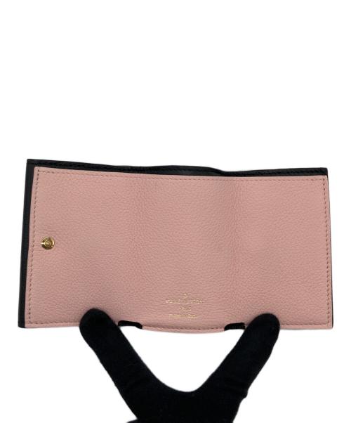 LOUIS VUITTON（ルイ ヴィトン）LOUIS VUITTON (ルイ ヴィトン) ポルトフォイユ・ロックミニ ブラック×ピンクの古着・服飾アイテム