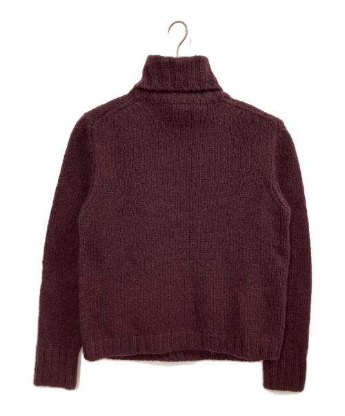 GUCCI（グッチ）GUCCI (グッチ) ハイネックケーブルニット パープル サイズ:Mの古着・服飾アイテム